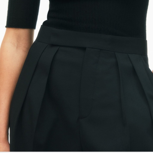 NWT/ZARA INTO THE CLASSICS COLLECTION BLACK HIGH WAISTED PLEATED PANTS SZ: S - Picture 6 of 16